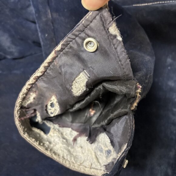 70s Vintage Studded Dagger Collar Blue Velvet Jacket Men’s L Rock Concert Stage - Picture 9 of 12